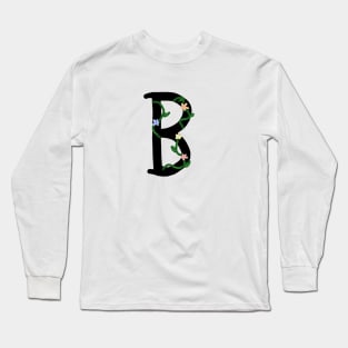 "B" Initial Long Sleeve T-Shirt